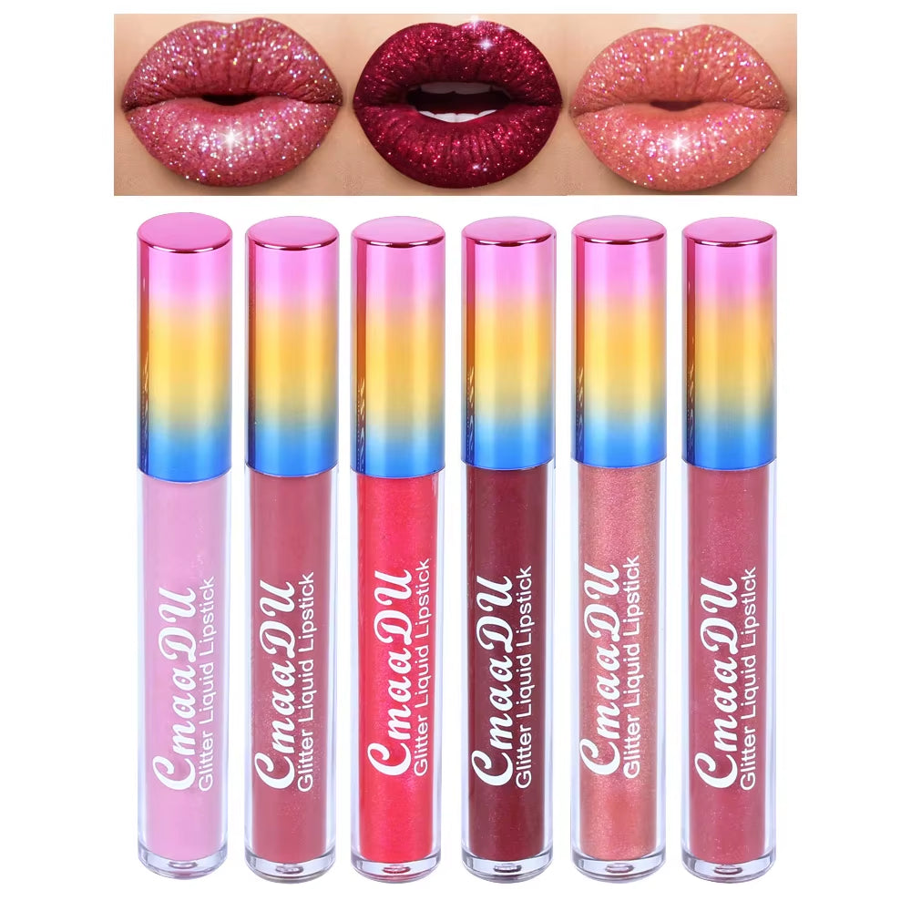 ™ Diamond Shine Lip Gloss – Glitter Liquid Lipstick for Stunning Matte Lips