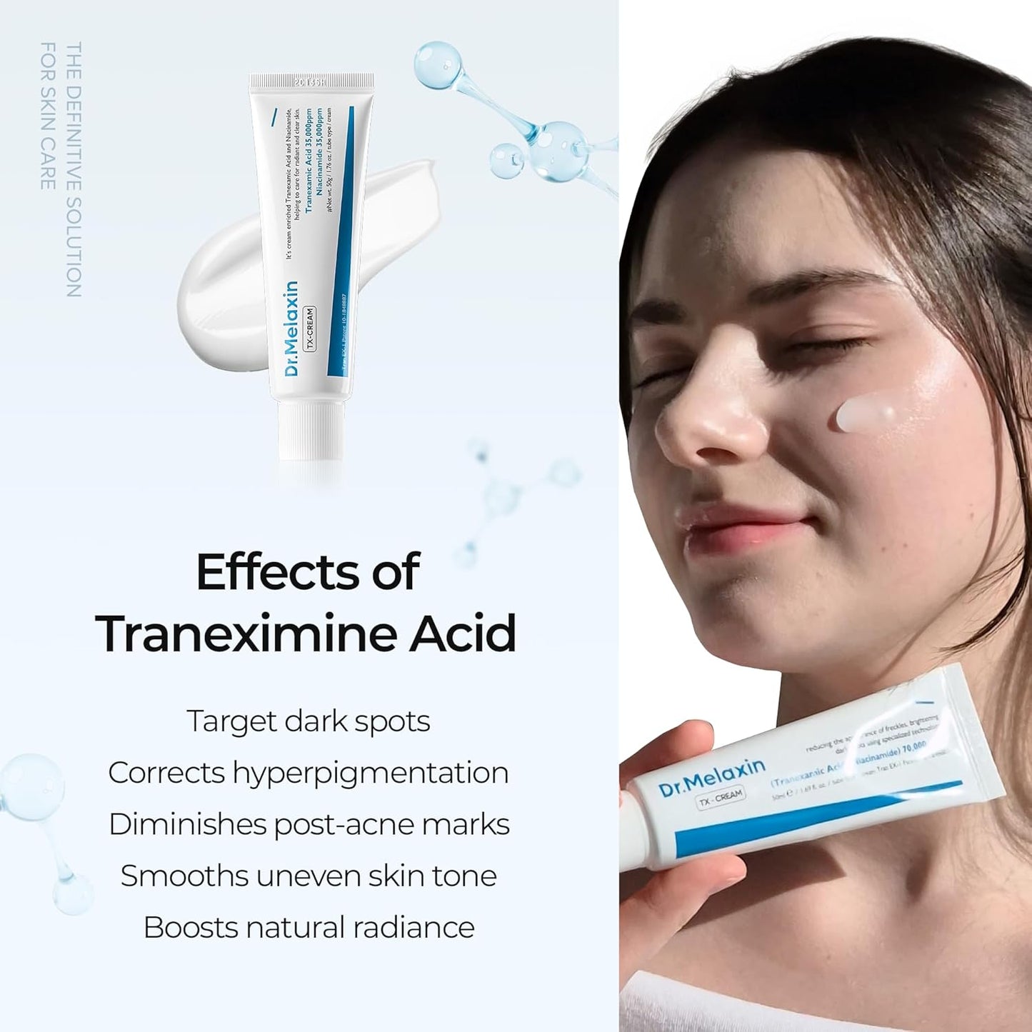 Glowfade™ TX Tranexamic Acid Cream – Korean Anti-Pigmentation & Freckle Corrector for Clear, Even-Toned Skin (50Ml)