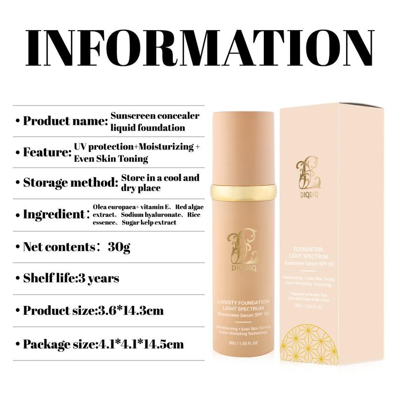 SPF 50+ 4-In-1 Full Coverage Foundation