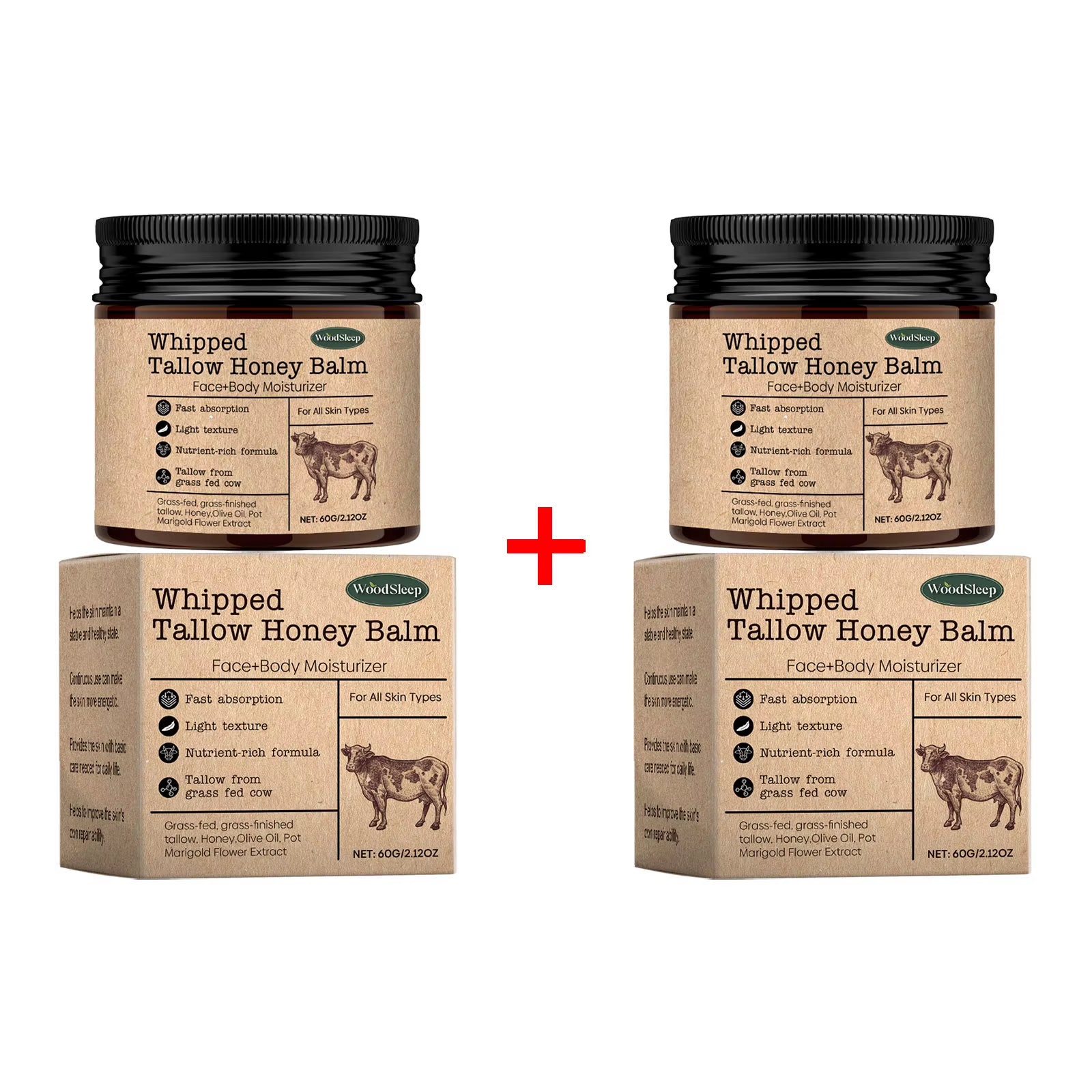 Glowmelt™ Whipped Tallow & Honey Skin Renewal Balm