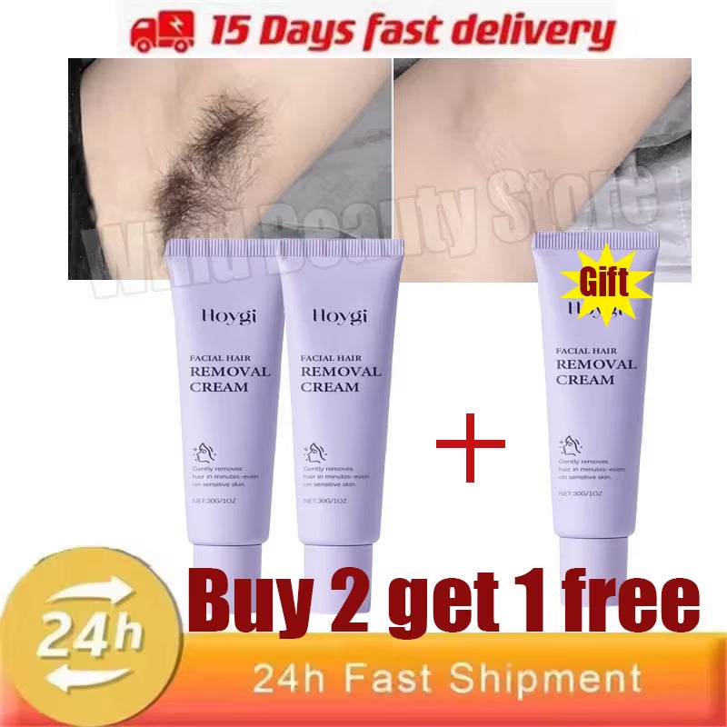 SmoothSilk Painless Hair Removal Cream – Fast, Gentle & Whitening Formula for Lip, Underarm & Sensitive Skin